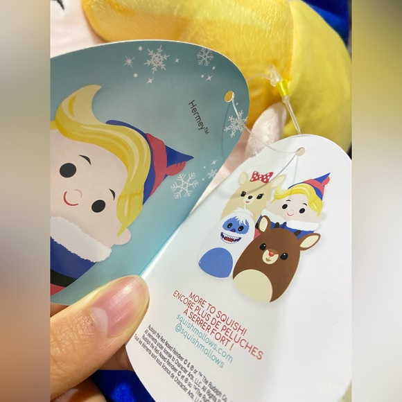 8” Hermey the Elf Squishmallows Holiday Plush - Picture 3 of 3
